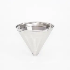 Filtro caffe conico in acciaio inox maglia fine riutilizzabile pezzo ricambio