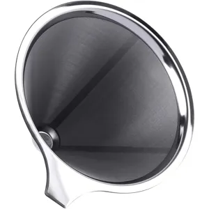Filtro caffè in acciaio inossidabile riutilizzabile a doppio strato maglia fine vista principale.