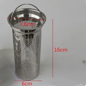 Edelstahlsieb Spülbecken Filter Korb mit Griff für Abfluss und Edelstahl Filterelement