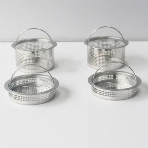 Edelstahl Küche Spüle Sieb Abfluss Filter Mesh Korb Mit Griff Für Spüle