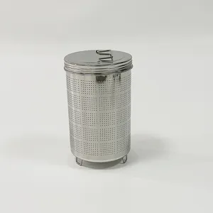 Grand panier à épices et filtre à thé en acier inoxydable 304 pour cuisine commerciale.