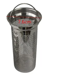 Edelstahl Filter Netz Ersatz 304 Abfluss Korb Sieb Tee Filter 7,6 cm Abmessung