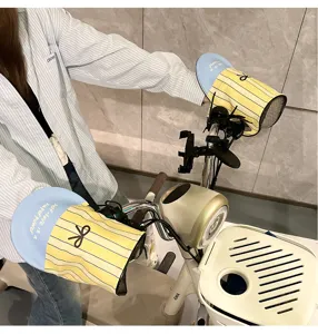 Sun protection handlebar mitts for e-bike summer waterproof UV blocking riding gloves detail