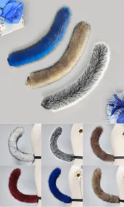 Fluffy faux fur animal tail cosplay props for Halloween masquerade party dress up and wolf sets