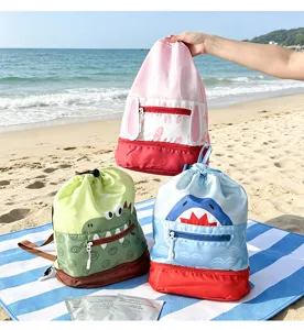 Sac à dos de natation étanche dessin animé mignon cordon de sac plage voyage sac étanche