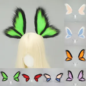 Halloween Elf Oreilles d'Animal Serre-tête Lolita Cosplay Papillon Créature Fantaisie Coiffe Accessoires de Cheveux de Fête