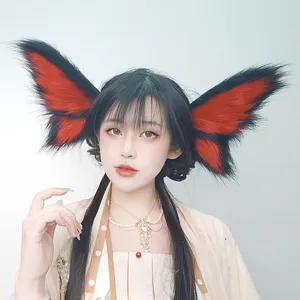 Halloween oreilles de bete elfe epingle a cheveux anime cosplay sous-culture papillon cerceau
