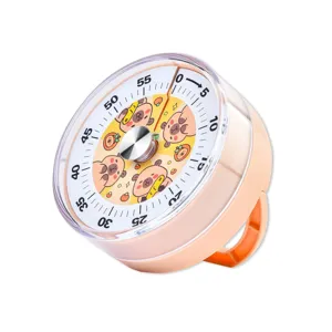 Capybara Visual Mechanical Timer Cute Cartoon Animal Countdown Clock Desktop Study Kitchen Cooking Time Management Tool