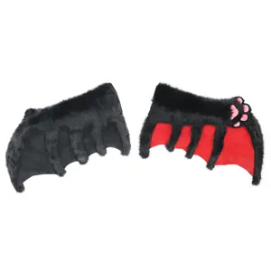 Halloween Cosplay Plüsch Fledermaus Flügel Fell Pfoten Handschuhe Hauptproduktansicht