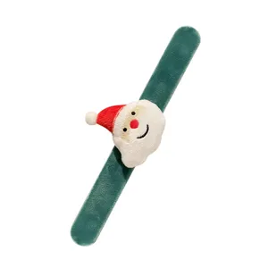 Pulsera slap de Navidad con peluche de Papá Noel para niños y fiestas temáticas