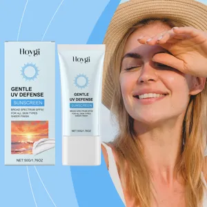 Αντιηλιακό προσώπου Hoygi SPF 50 ευρέος φάσματος προστασία UV καθημερινή για όλους τους τύπους