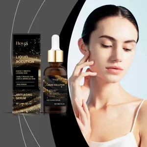 Siero viso anti-eta HOYGI con pipetta, trattamento idratante e rassodante per la pelle.