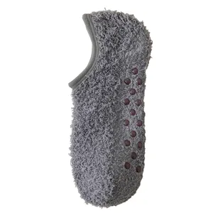 Calze da Pavimento Calde in Pile Corallo da Uomo Antiscivolo con Fondo in Silicone per Casa Letto Inverno