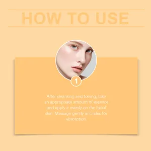 Gedetailleerde gebruiksinstructiegids voor gezichtsessentie en huidverzorgingstips.