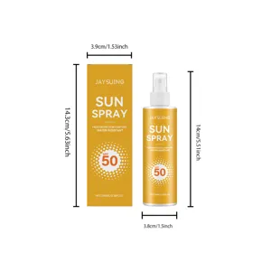 JAYSUING Spray Solaire SPF50 Imperméable Portable Protection Solaire Corps Soin 100ml