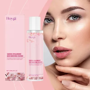 HOYGI Sakura Hyaluronic Acid Boosting Essence Deep Moisturizing And Hydrating Facial Skin Care Liquid Nourishing Formula