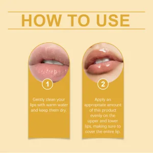 OUHOE huile à lèvres hydratante pour soins des lèvres sèches, essence nourrissante gloss.