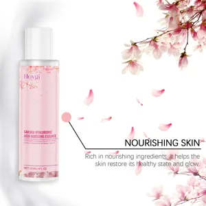 HOYGI Sakura Hyaluronic Acid Boosting Essence 120ml for deep hydration and glowing skin care.