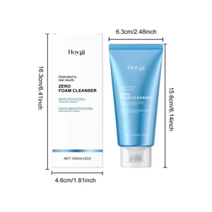 HOYGI nettoyant visage mousse nettoyage en profondeur 120g rafraichissant hydratant tube