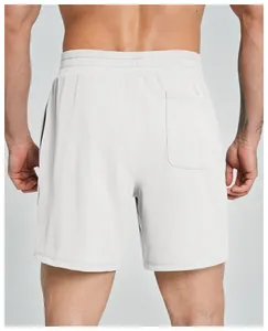 Back view of men's quick-dry athletic shorts featuring a functional back pocket
