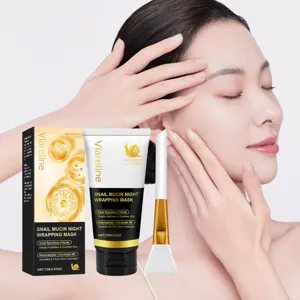 Mascarilla de noche envolvente con mucina de caracol Viareline hidratante facial 75g