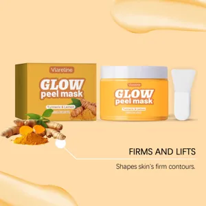 Mascarilla peel-off de cúrcuma VIARELINE 120g, mascarilla facial hidratante para cuidado diario vista.