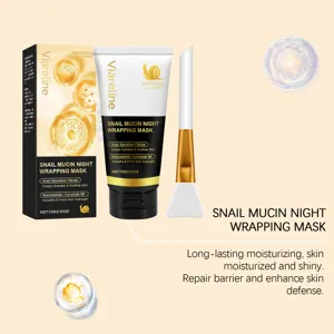 Mascarilla de noche VIARELINE con mucina de caracol hidrata, repara y reafirma la piel.