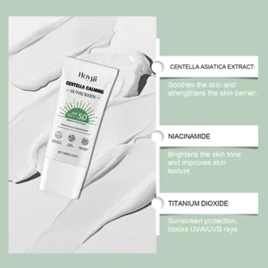 HOYGI Centella Calming Crème Solaire SPF 50 PA+++ 60g apaisante et protectrice peau.