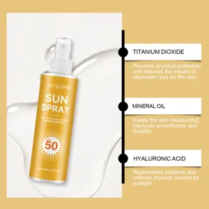 JAYSUING 100ml Spray Solaire SPF 50 haute protection imperméable corps visage cosmétique.