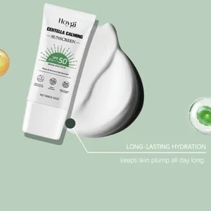 HOYGI Creme Solaire Apaisante Centella FPS 50 formule hydratante legere pour la peau 60g