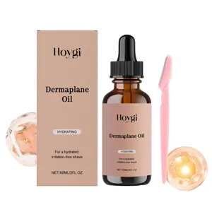 Hoygi Gezicht Dermaplane Olie Set met Scheermes Hydraterende Huidverzorging 60ml Gladde Huid