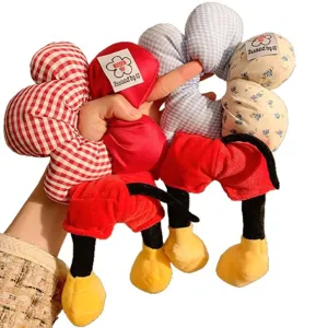 Kreative Mickey Plüsch Haargummis Set niedliche Haar-Accessoires für Damen und Mädchen