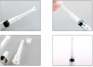 2.5ml transparent syringe perfume dispenser extension nozzle portable travel tool