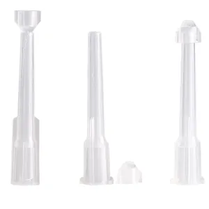 Transparent plastic dispensing nozzles for 2/2.5ml perfume bottles, portable travel tools.