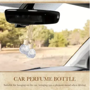 Auto Hänge Parfum Flasche 10ml Glas Aroma Diffusor Anhänger für Auto Innenraum Dekoration
