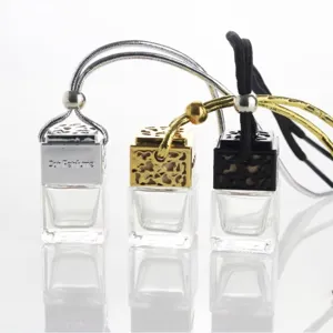 8ml Άδειο Μπουκάλι Αρώματος Αυτοκινήτου Κρεμαστός Διαχύτης Γυαλιού με Κενό Καπάκι