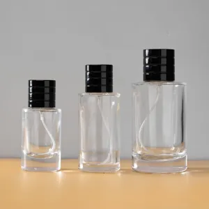 Glass Perfume Atomizer Bottle Refillable Empty Cosmetic Container With Silver Spray Pump For Travel Daily Use