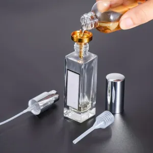 Glas Parfüm Flasche Nachfüll Werkzeug Set mit Mini Trichter und Sprühpumpe für Reisen