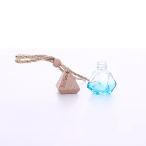 Bottiglia di profumo appesa per auto flacone in vetro diamante diffusore oli essenziali