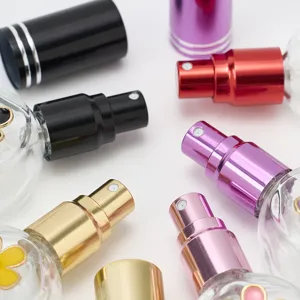Γυάλινο μπουκάλι αρωμάτων 10ml με αντλία ψεκασμού και λουλουδάτο σχέδιο, επαναγεμιζόμενος ατμοποιητής.