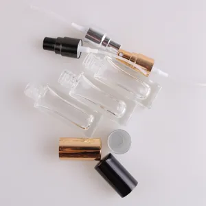 5ml 10ml 20ml 30ml square glass perfume atomizer bottle cosmetic spray containers