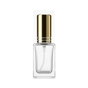 10ml Square Glass Perfume Bottle Empty Atomiser Spray Refillable Cosmetic Sample Container