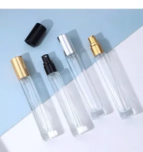 Γυάλινο μπουκάλι σπρέι αρώματος 10ml λεπτομέρεια, φορητό δοχείο δειγμάτων καλλυντικών.