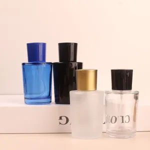 50ml empty glass perfume spray bottle cosmetic decant container luxury portable fragrance travel set