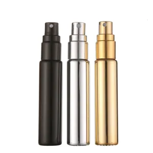 Flacon pulvérisateur en verre UV galvanisé de 10ml, flacon sous-bouteille de parfum et de cosmétique.