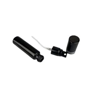 Flacon pulverisateur de parfum en verre noir 10ml flacon cosmetique vide rechargeable