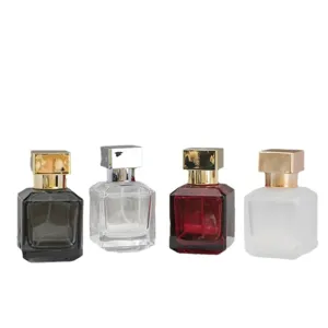 50ml quadratische Glas Parfüm Flasche leer Spray Reise tragbar nachfüllbarer Behälter