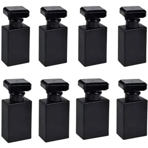 8pcs 30ml black glass perfume bottles empty refillable cosmetic containers for travel.