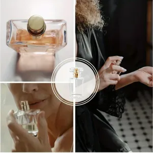 30ml empty glass perfume spray bottle portable cosmetic sub-packaging container for travel
