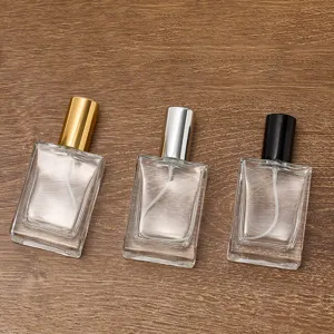 30ml διαφανές γυάλινο μπουκάλι αρώματος επαναγεμιζόμενο δοχείο δειγμάτων ψεκασμού